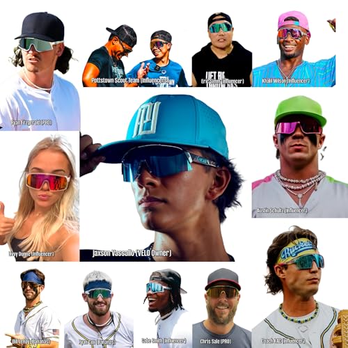 VELO Shades Changeup – Phantom – Baseball/Softball Sunglasses – By Jax at The Bullpen Training (Red Lava, Large Adult)