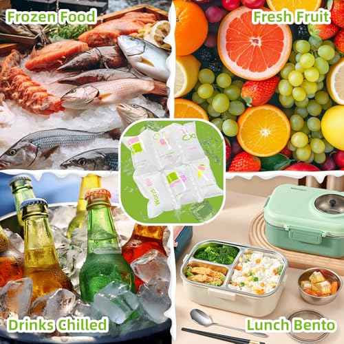 WORLD-BIO Dry Ice Packs for Shipping & Coolers, Shipping Ice Sheets for Coolers Reusable, Long Lasting Dry Ice for Shipping Food, Keep Food Drink Cold,17'' X 9.3'' 96 Cells