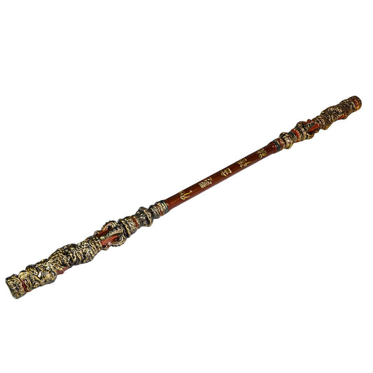 40 inch Long Black Myth Wukong Staff, PU Material(High Strength Soft Rubber), Ruyi Jingu Bang, 1:1 Restoration of Reality, Sun Wukong Staff, Three-Dimensional Carving, Collections for Fans