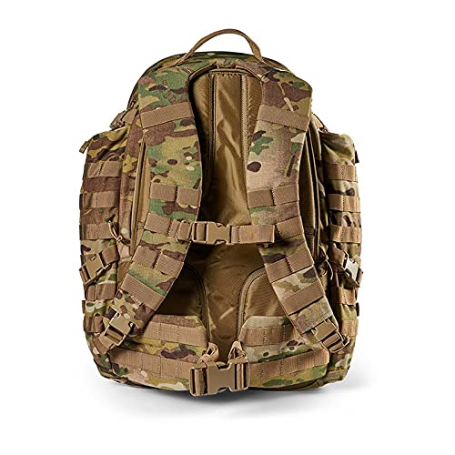 5.11 Tactical Backpack, RUSH 72 2.0 Military Survival Molle Back Pack with Laptop Compartment, Large, 55L, Multicam, Style 56566ABR