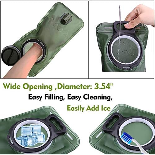 Hydration Bladder, 1.5-2-3L Water Bladder for Hiking Backpack, BPA-Free Leak Proof Water Reservoir Storage Bag, Water Pouch Hydration Pack for Camping Cycling Running