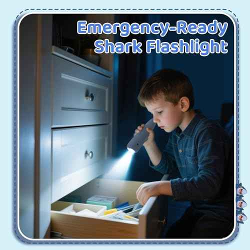 Ammonite Kids Flashlight Rechargeable, Silicone Toddler Night Light with Fun Animal Design & Easy-Grip Handle - for Boys Girls Bedtime & Camping