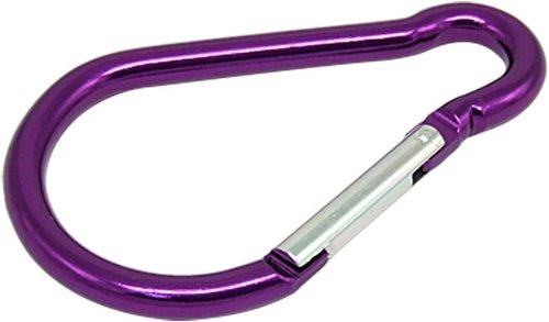 Mallofusa Aluminum D-Shaped Carabiner Buckle With 3 Keychian Clip Spring Carabiner Hook Snap Key Chain