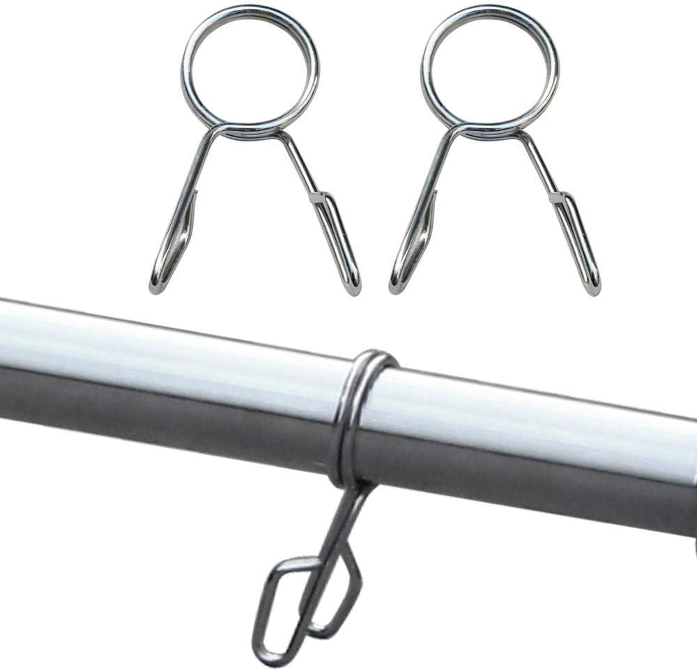 Yaheetech 7- Foot Olympic Bar Barbell w/Two Collars - Solid Iron Weighted Workout Bar - Chrome Weight Straight Bar for Home Gym Weightlifting & Power Lifting Strength Training Exercises