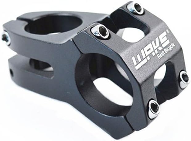 31.8 Stem 45mm Bike Stem Wake Mountain Bike Stem Short Handlebar Stem for Most Bicycle, Road Bike, MTB, BMX, Fixie Gear, Cycling (Aluminum Alloy, Black Blue Gold Red)