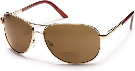 Suncloud Pilot Bi-Focal Sunglasses in Gold