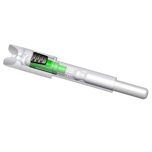 CosiComu G Lighted Nocks for Mini Crossbow Bolts with .165 .204 .233 .244 .246 Inside Diameter with X, H, S, GT Bushings Half-Moon Light up Knocks 6-Pack (Green)