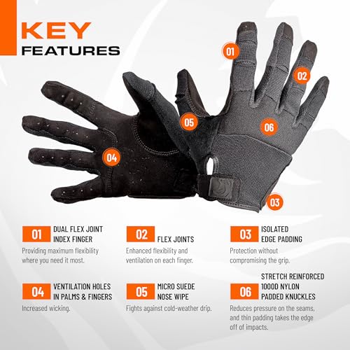 PIG FDT Alpha Full Dexterity Gloves - Black Large