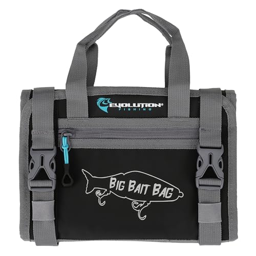 Big Bait Storage Bag for Large Fishing Lures - Roll-Up Tackle Organizer