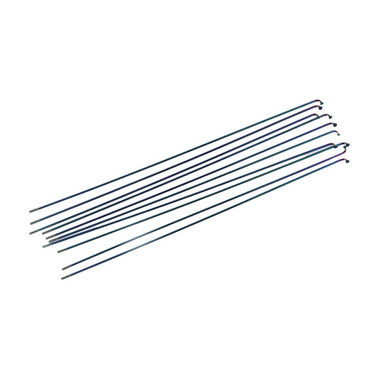10 Pcs Bicycle Stainless Steel Spoke 291mm/11.4inch Mountain Bike/Road Bike 14G Rainbow Spoke 12mm Spoke Cap Suitable for Most Bikes