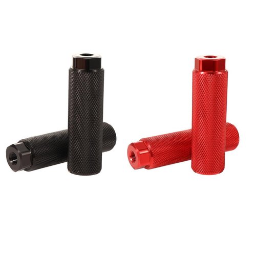 Leadigol 2 Pairs Bike Pegs, Fit 3/8 inch Axles,Aluminum Alloy Anti-Skid Lead Foot Bicycle Pegs,BMX Pegs,Mountain Bike Cycling Rear Stunt Pegs, Anti-Skid Foot Pedals BMX Pegs