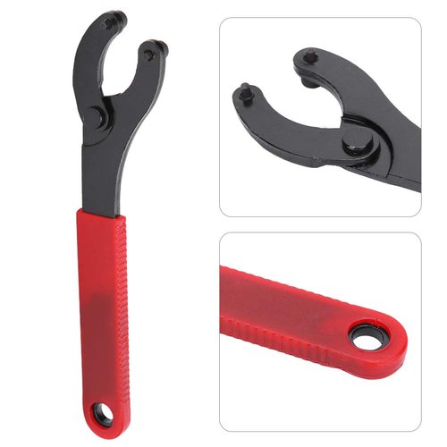 Kuuleyn 2Pcs Bicycle Center Shaft Removal Tool Eight Character Wrench Mountain Bike Fixed Gear Bottom Bracket Tool Flywheel Locking Ring Character Wrench bike tool for Biking Cycling