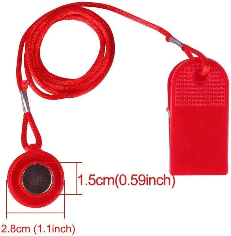 Treadmill Safety Key, Universal Treadmill Magnet Security Lock Round Switch Lock Fitness for Most Treadmill