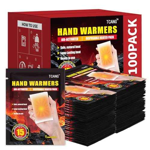 Hand Warmers Disposable - Up to 15 Hours of Heat - 50/100/200 Pack Super Long Lasting Air Activated Warmers, All Natural, Portable for Body, Hands & Toes - Odorless Hot Warmer Heater for Outdoor Sport