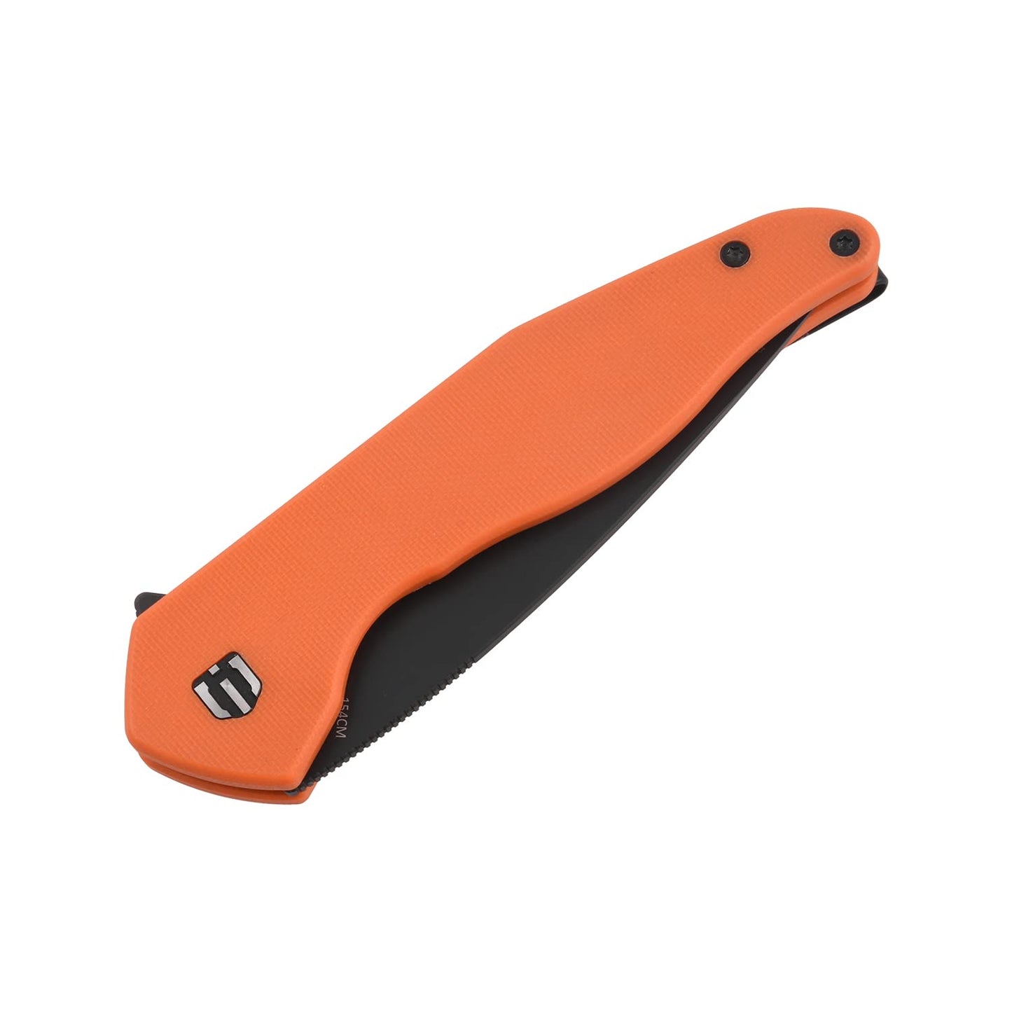 SHIELDON Viper Pocket Knife Black DLC Finish 154CM Steel Blade G10 Handle Nested Liner Lock Folding Knife Qualified for Outdoor Usage (Black Blade)