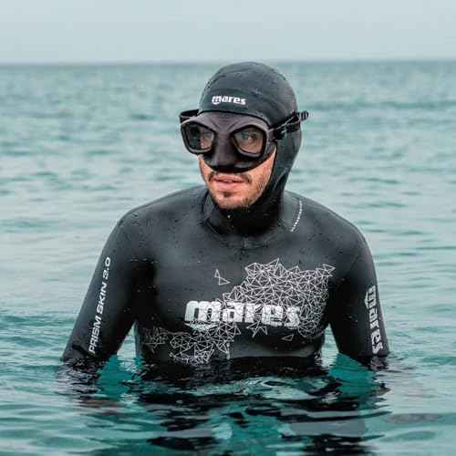 Mares Viper Mask for Freediving and Spearfishing - Low Volume Wide-Field Diving Mask with Fog-Resistant Silicone Skirt & Ergonomic Strap