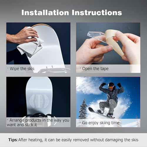 Mellbree Snowboard Stomp Pad, Pro-Grade TPU 3D Anti-Slip Grip for Ultimate Control Cold-Resistant Adhesive Clear Design Keeps Board Graphics Visible Enhanced Traction for Confident Snowboarding