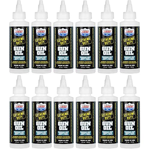 Lucas Oil 10877 Extreme Duty Gun Oil - 4 Ounce (Pack of 12)