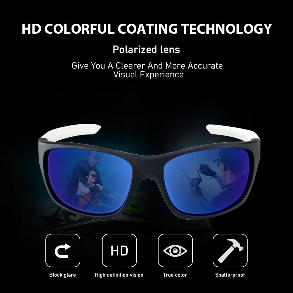 ZHUO LONG Floating Polarized Sunglasses UV400 Protection Surfing Kayaking Bicycle Fishing Unsinkable