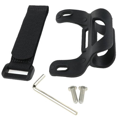 Lovelysp Cycling Pump Holder Kit Mini Bike Pump Bracket Bike Pump Fixed Clip Bracket with Mounting Screws- 1Set