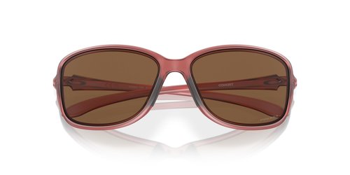 Oakley Women's OO9301 Cohort Rectangular Sunglasses, Matte Transparent Berry/Prizm Bronze, 62 mm