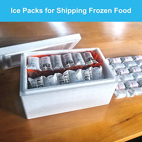 Rainbow Ice Packs for Shipping - Long Lasting Reusable Sheets 12 Pack (24 Cells Each)