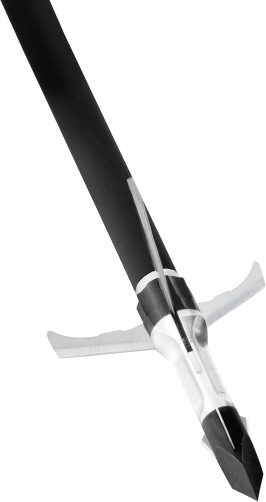 GRIM REAPER 1903 Razortip Expandable Broadhead 100gr, 1-3/8" Cut, 3-Blade Design – Durable Razorcut Broadheads for Big Game Hunting