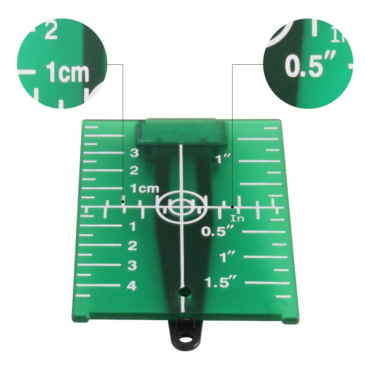Fancyall Laser Targets, Magnetic Floor Laser Target Plate Card with Stand, Laser Target Card for Lasers Line Targets, Laser Levels Hunting Shooting Targets Accessories (Green)