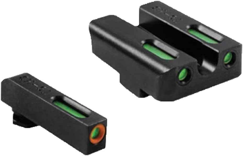 Truglo TFX PRO Night Sight for Handguns - Glowing Tritium & Fiber Optic, Compact & Durable