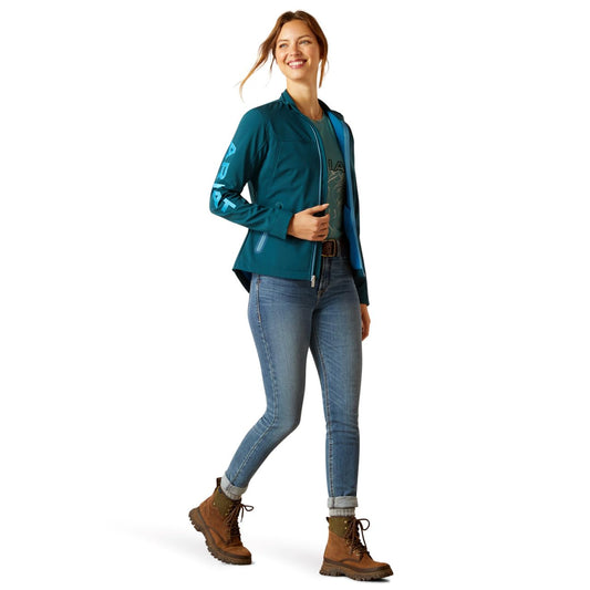 ARIAT Women's New Team Softshell Jacket - Reflecting Pond, X-Large