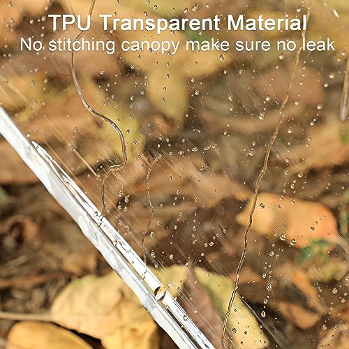 G4Free Clear Golf Umbrella - Transparent Auto Open Large Windproof Waterproof with Sleeve - One Pack