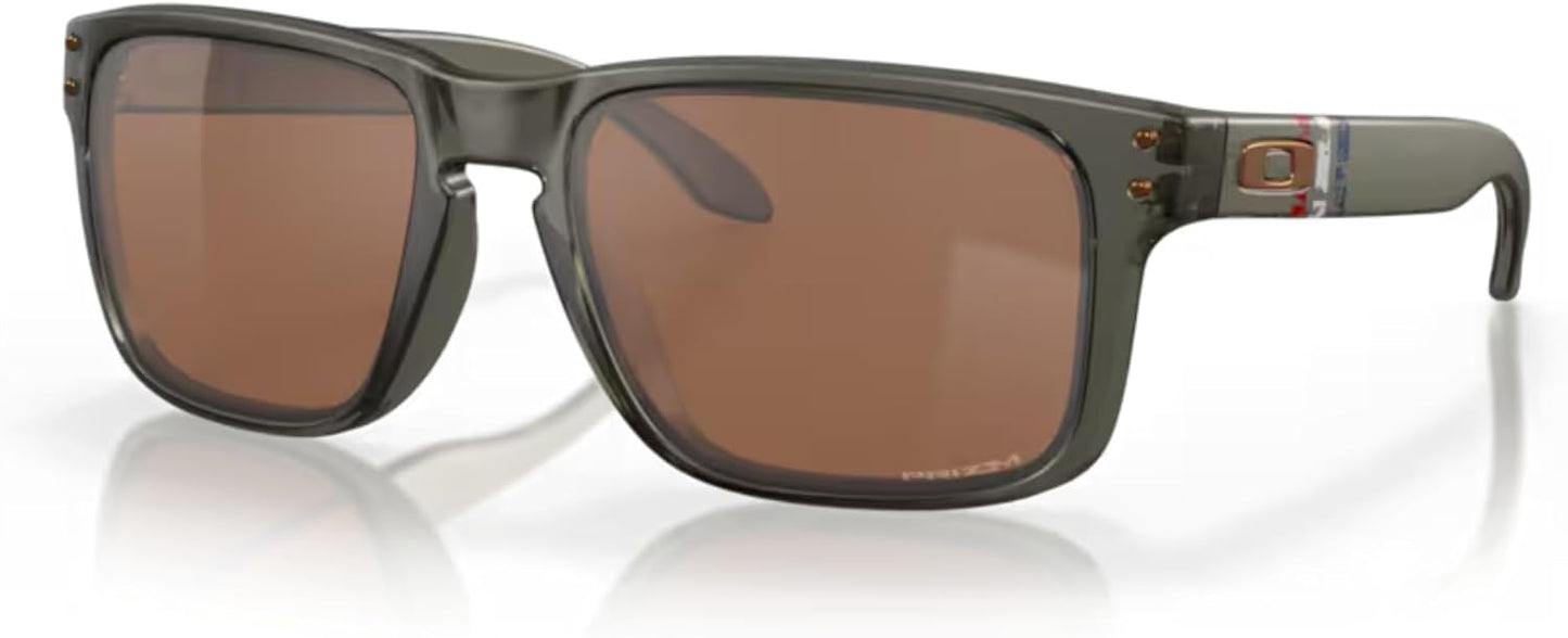 OAKLEY Holbrook OO9102 Square Sunglasses for Men+ Bundle Accessory Leash Kit, Microfiber Pouch