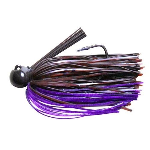 DOBYNS RODS Spotted BASS Special JIG 1/2 OZ/GAMA Hook 4/0 / 3 Pack / 2TONE Brown/Purple