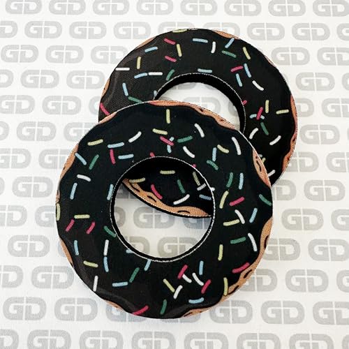 Black Gripdonuts MX BMX Dirt Bike Motorcycle Grip Donuts - Durable, Large Size