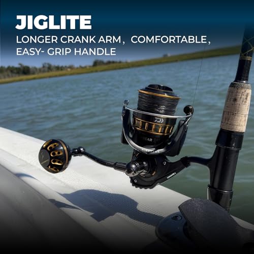 Daiwa BG Power Handle for 3500 4000 Spinning Reels - Longer Crank Arm & Ergonomic Grip