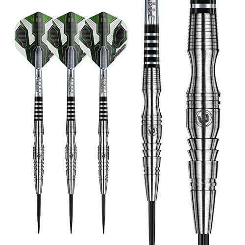 Winmau Sniper 90% Tungsten Darts with Prism Flights and Shafts (Stems) Steel and Soft Tips