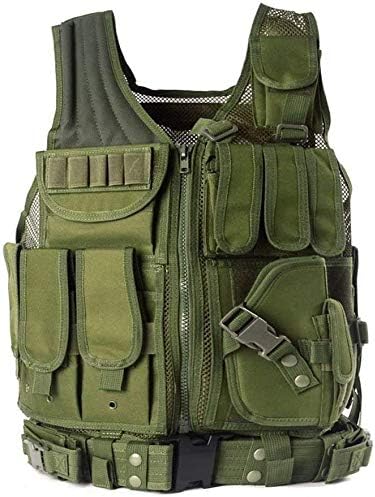 vAv YAKEDA Tactical Vest Outdoor Ultra-Light Breathable Training Airsoft Vest Adjustable for Adults