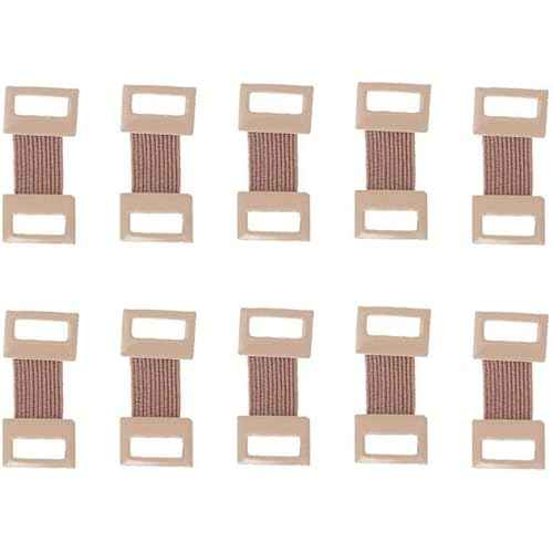 10Pcs Brown Elastic Bandage Clips Adhesive Bandages Bandage Wrap Clips Stretch Metal Clips, Replaceable Wrap Clips for Various Types Bandages and Bandaging Supplies
