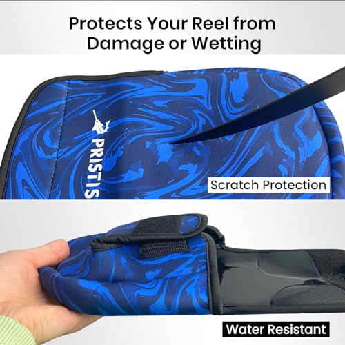 Pristis Spinning Reel Cover - 2000-4000 Series Neoprene Protective Pouch - M Size
