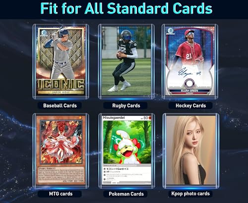 100 Clear Hard Plastic Card Sleeves 3x4 Inches for Trading Cards & Collectibles