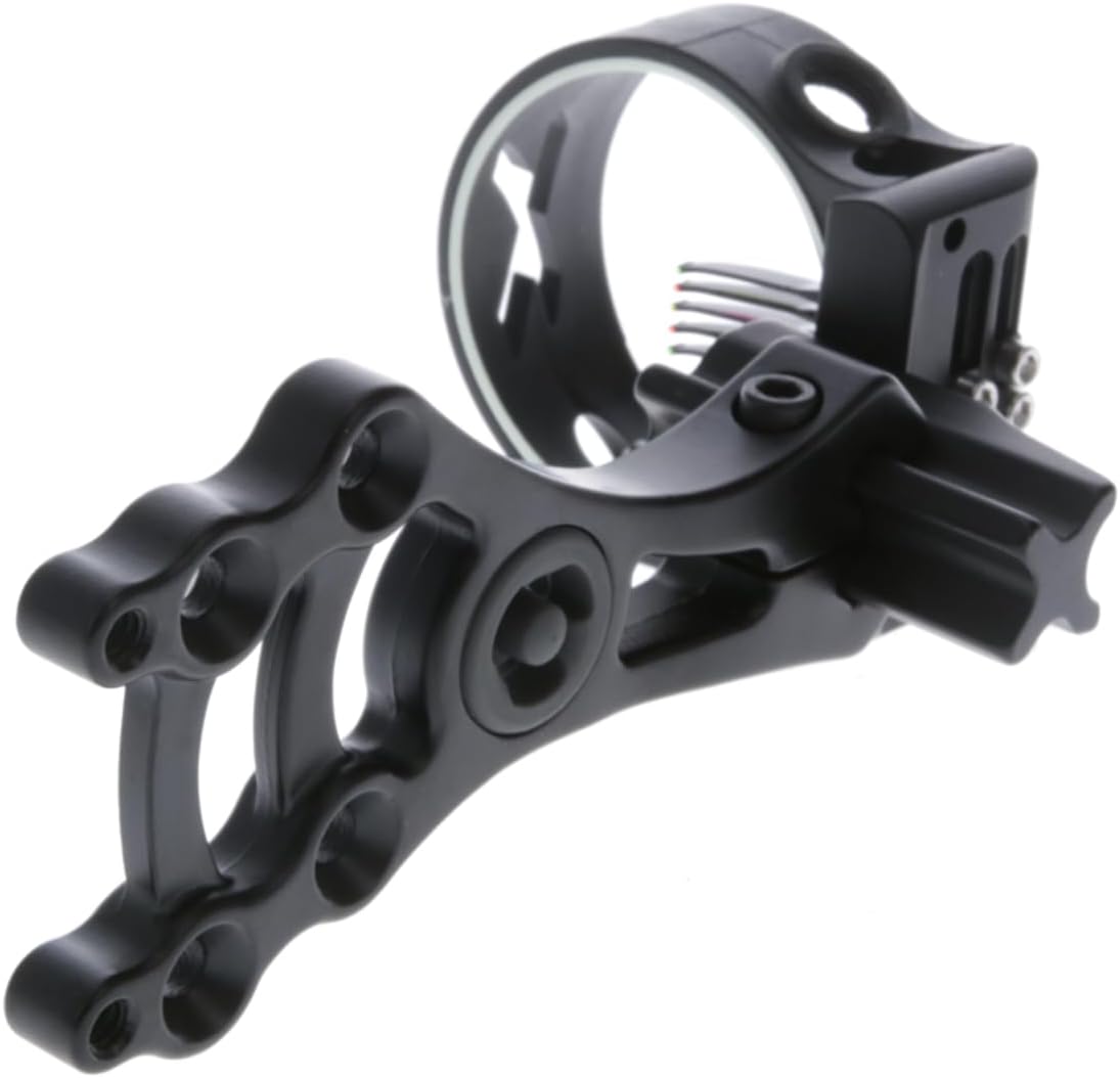 TRUGLO Storm Compact Black Bow Sight - Lightweight & Convertible for Precision Shooting
