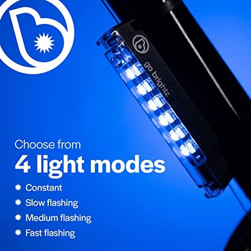 GoBrightz LED Bike Frame Light - Night Riding Underglow Light Bar with 4 Modes - Cool Bicycle Lights for Kids & Adults