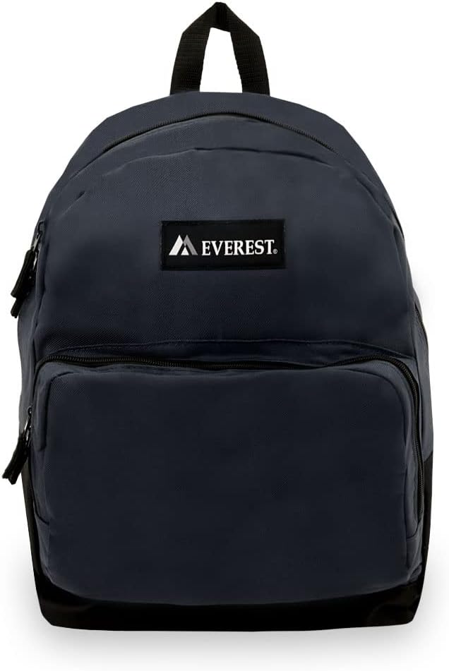 Everest Classic Backpack with Front Organizer, Turquoise, One Size