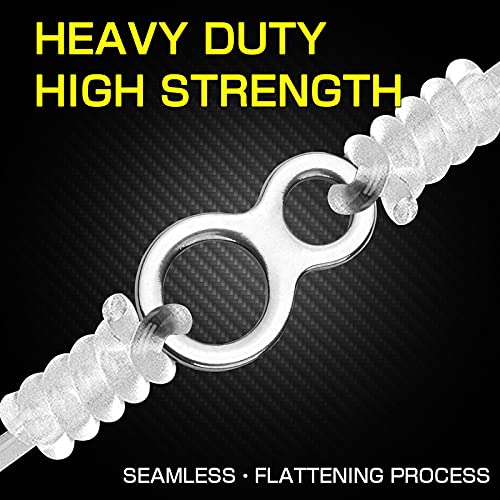 S 25pcs Stainless Steel Fishing Rings Saltwater & Freshwater Jigging Ring Kit 250lb