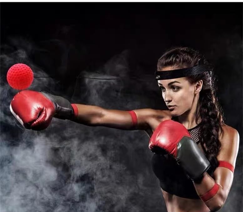 JCYOYO Boxing Reflex Ball, Boxing Training Ball, and MMA Speed Training are The Best Boxing Equipment Training for Adults/Children, Hand Eye Coordination, and Fitness
