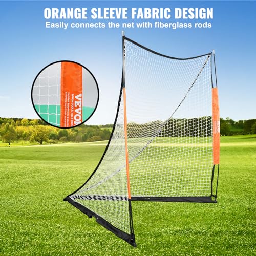 VEVOR Portable Lacrosse Goal - Complete Training Accessory Set with Extended Coverage for Youth and Adults