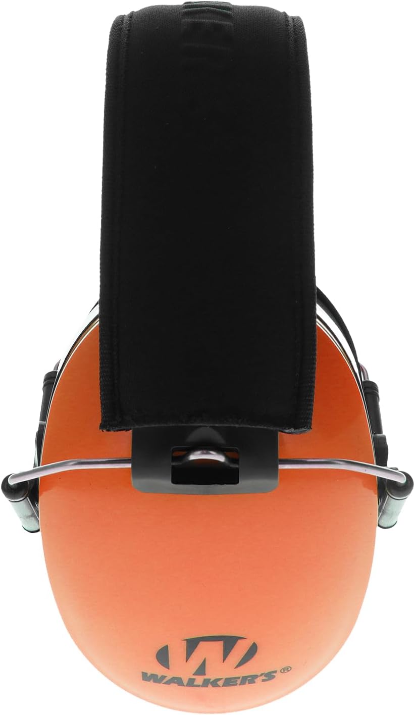 Walker's Dual Colored Passive Muff - Compact Folding Lightweight 26dB NRR Hunting Gun Range Shooting Hearing Protection Muff