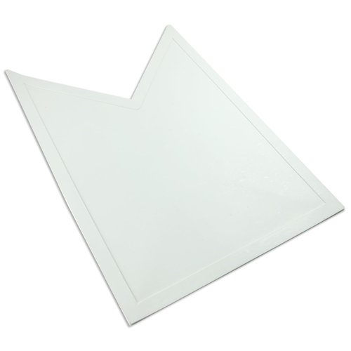 Cannon Sports Home Plate Extension for Slowpitch Softball Baseball T-Ball (25 in x 17 in) (White)
