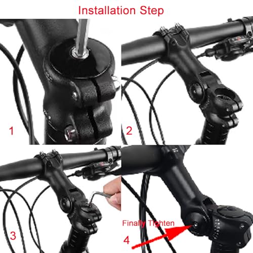 COTOUXKER Bike Stem Riser, Bicycle Handlebar Risers Extender for 28.6mm Fork Stem Increase Height