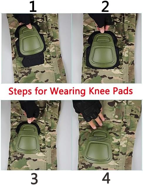 HANSTRONG GEAR H World Shopping Military Army Tactical Airsoft Paintball Shooting Pants Combat Men Pants with Knee Pads DW